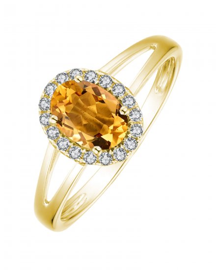 OVAL COLORED STONE DIAMOND RING (VR406)